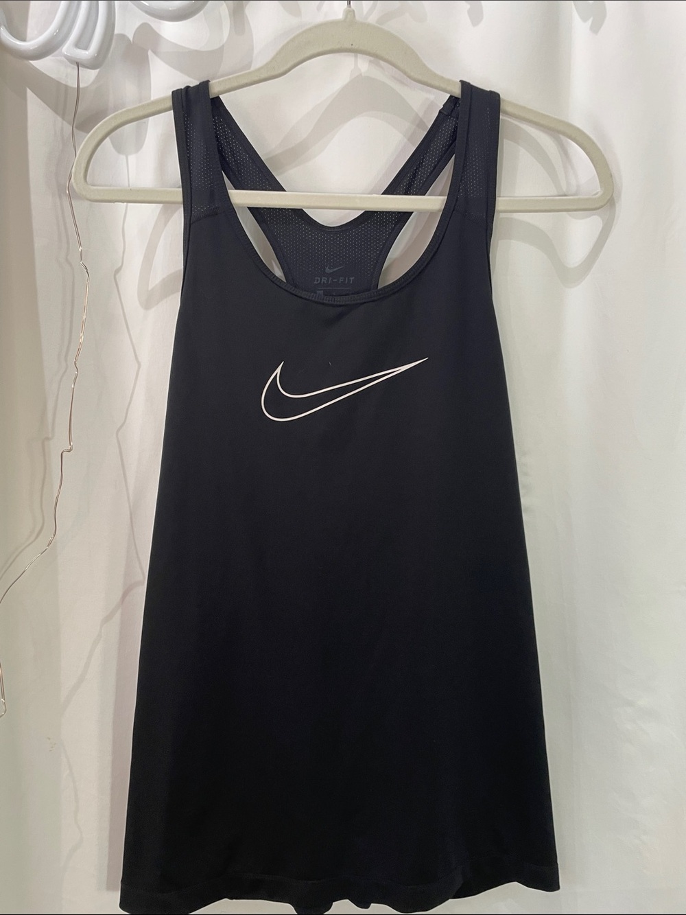 Nike Black Tank with White Swoosh